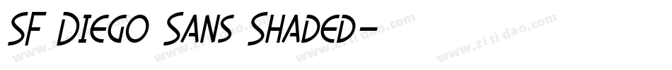 SF Diego Sans Shaded字体转换